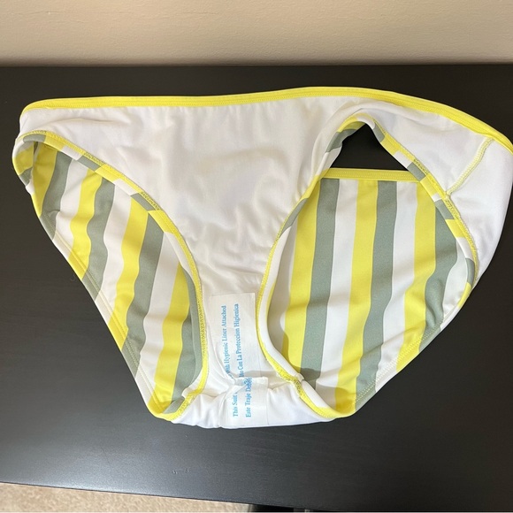 NWT Kona Sol Yellow Stripe Bikini Bottom Size XL - Picture 6 of 11